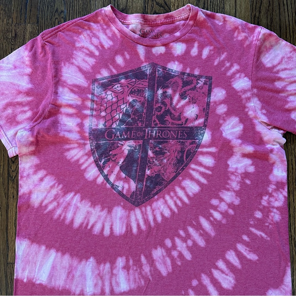 Game of Thrones Reverse Dye Spiral T-shirt Large